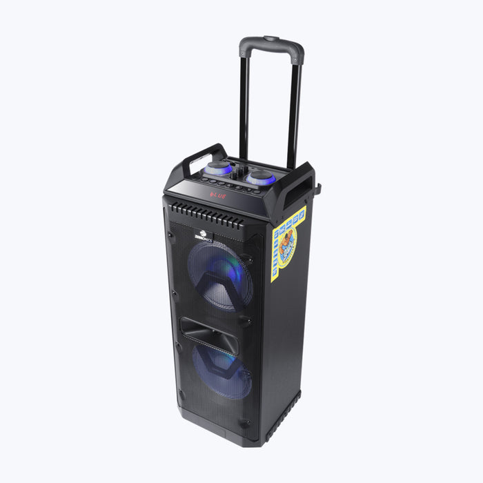 ZEBRONICS 501 Moving Monster 2X8L Trolley Party DJ Speaker, 80 Watts, Supports Bluetooth, USB, mSD, AUX, Dual Wireless MIC, Karaoke & Recording Function, LED Lights - Image 6