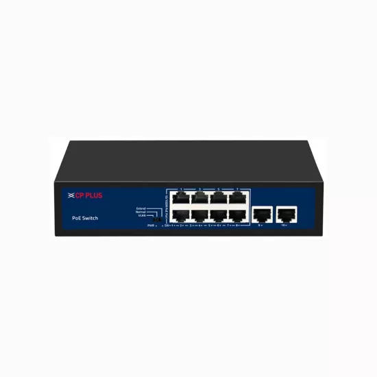 CP-Plus Poe Switch 8 Port (8 FE + 2 FE Port) CP-SAVW-HPU8H2-96 - Image 2