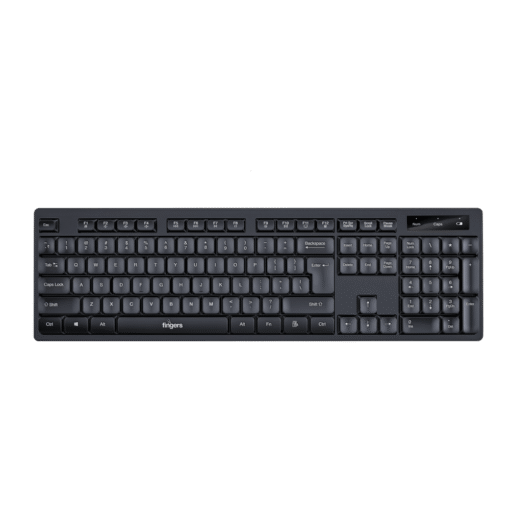 FINGERS ButterClicks Wired Multimedia Keyboard (Compatible with Windows, macOS, Linux | 12 Quick Soft-Touch Media Controls | 104 Keys | 10 Million Life keystrokes) - Image 2
