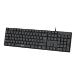 FINGERS WonderClicks K9 Wired USB Keyboard (104 Keys Including 12 Quick Media Keys and Rupee Key, Slim Design, 1.5 m USB Cable, Compatible with Windows, macOS, Linux) Rich Black - Image 3