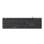 FINGERS WonderClicks K9 Wired USB Keyboard (104 Keys Including 12 Quick Media Keys and Rupee Key, Slim Design, 1.5 m USB Cable, Compatible with Windows, macOS, Linux) Rich Black - Image 2