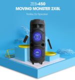ZEBRONICS ZB-450 Moving Monter 2X8L 48 W Bluetooth Party Speaker  (Black, Mono Channel)