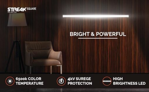 HALONIX LED BATTEN STREAK SQUARE 20W CW - Image 4
