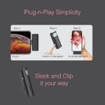 FINGERS PhoneMic- Lightning Laveliar Wireless Microphone (Lapel Wireless Mic for Audio Recording, Live-Streaming, Omnidirectional, Simple Plug & Play, Compatible with Lightning-Based Devices, iPhone) - Image 3