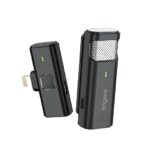 FINGERS PhoneMic- Lightning Laveliar Wireless Microphone (Lapel Wireless Mic for Audio Recording, Live-Streaming, Omnidirectional, Simple Plug & Play, Compatible with Lightning-Based Devices, iPhone)
