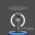 FINGERS PhoneMic- Lightning Laveliar Wireless Microphone (Lapel Wireless Mic for Audio Recording, Live-Streaming, Omnidirectional, Simple Plug & Play, Compatible with Lightning-Based Devices, iPhone) - Image 6