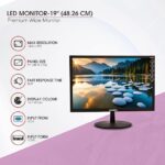 Zebion 19HD4 19 Inch (48.26 Cm) Wide Led Monitor with Supporting Hdmi, Vga Input, Resolution 1440 X 900 Pixels, 17M Colors, Glossy Panel, Slim Design and Durable Body (Black) - Image 2
