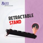 Zebion Blitz USB Keyboard with Retro Style Rounded Key Design, Tested with Over 5 Million Keystrokes, Silent & Comfortable Use, Slim Design, Chiclet Keys, 1 Year Warranty (Black) - Image 7