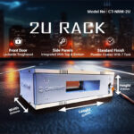 Consistent Wall Mount DVR 2U Rack for DVRs/NVRs/Switches Metal Body 2U Size (White&Gray)