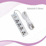 Zebion Safedash Extension Board with 4 Universal Sockets, 2 Meter Long Cord, 2500 Watts, 10 Amp Multi Plug for Office & Home Appliances, Surge Protection, Safety Shutter (White) - Image 3