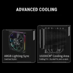 Ant Esports CPU Cooler Air V8 Digital ARGB - Image 7