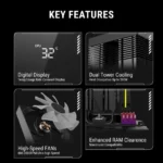 Ant Esports CPU Cooler Air V8 Digital ARGB - Image 8