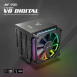 Ant Esports CPU Cooler Air V8 Digital ARGB - Image 2