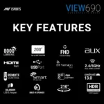 Ant Esports Projector View690 (USB| HDMI | AUX) - Image 7