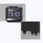 ZEBRONICS 501 Moving Monster 2X8L Trolley Party DJ Speaker, 80 Watts, Supports Bluetooth, USB, mSD, AUX, Dual Wireless MIC, Karaoke & Recording Function, LED Lights - Image 8