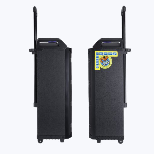 ZEBRONICS 501 Moving Monster 2X8L Trolley Party DJ Speaker, 80 Watts, Supports Bluetooth, USB, mSD, AUX, Dual Wireless MIC, Karaoke & Recording Function, LED Lights - Image 4