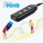 Zebronics Zeb-90HB 4 Port 2.0 USB HUB - Image 2