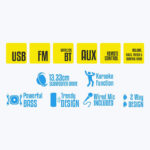 ZEBRONICS Zeb-Impact 50W Tower Speaker with Wireless BT/USB/FM/AUX and Wired Mic - Image 2