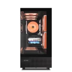 Ant Esports Gaming Cabinet Crystal x6 Black - Image 2
