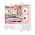 Ant Esports Gaming Cabinet Crystal x6 White