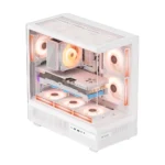 Ant Esports Gaming Cabinet Crystal x6 White - Image 3