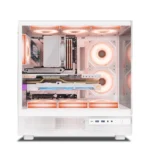 Ant Esports Gaming Cabinet Crystal x6 White - Image 2