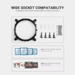 Ant Esports CPU Cooler Air with Rainbow LED ICE-C200 V2 - Image 6