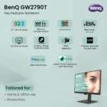 BenQ 27" LED Monitor FHD IPS Panel GW2790T With 2 HDMI | DP Port - Image 11