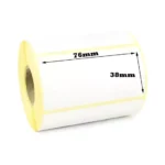 Thermal Barcode Sticker Roll 76mm x 38mm (1000 Label)