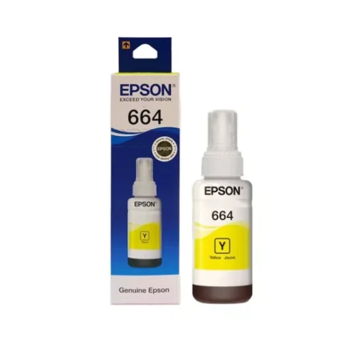 Epson 664 Yellow Genuine Inkjet Ink Bottle 70ml - Image 1