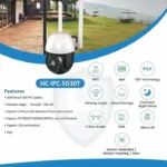 Hi-Focus 4 MP Wi-Fi PT Camera HC-IPC-SDG40T