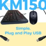 HP USB Keyboard Mouse Combo Chiclet KM150 - Image 6