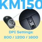 HP USB Keyboard Mouse Combo Chiclet KM150 - Image 5