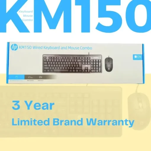 HP USB Keyboard Mouse Combo Chiclet KM150 - Image 2