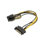 Multybyte DVR SATA Cable | 8 pin Mini Power Cable/Adapter to Power one 15 pin SATA HDD