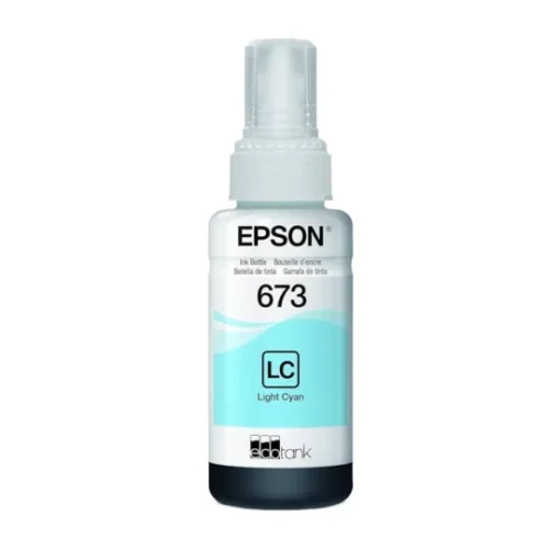Epson 673 Light Cyan Genuine Inkjet Ink Bottle 70ml - Image 2